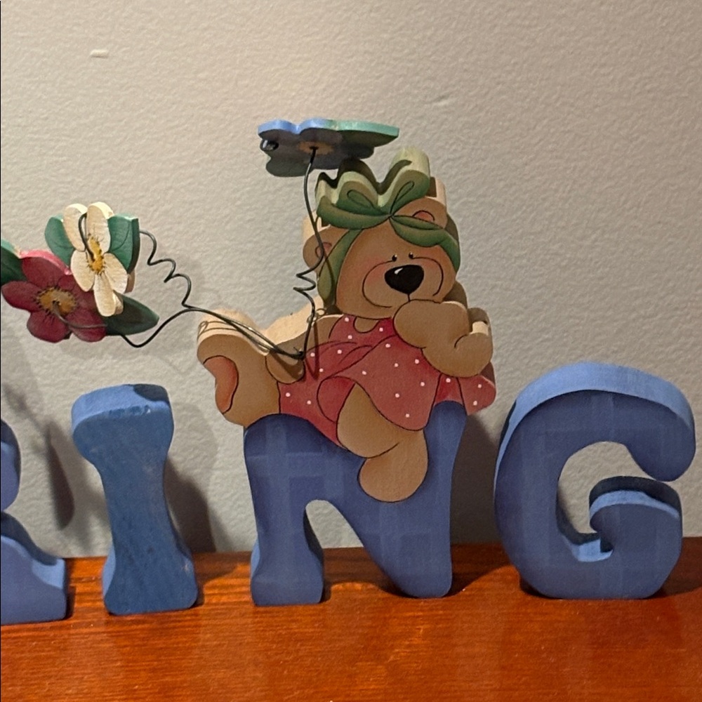 Spring  Wooden Letters Hand Crafted Home Decor - Picture 12 of 14